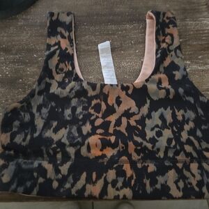 Fabletics Leopard Print Sports Bra